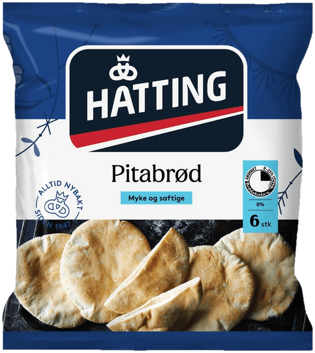 Pitabrød Fine 6stk Hatting