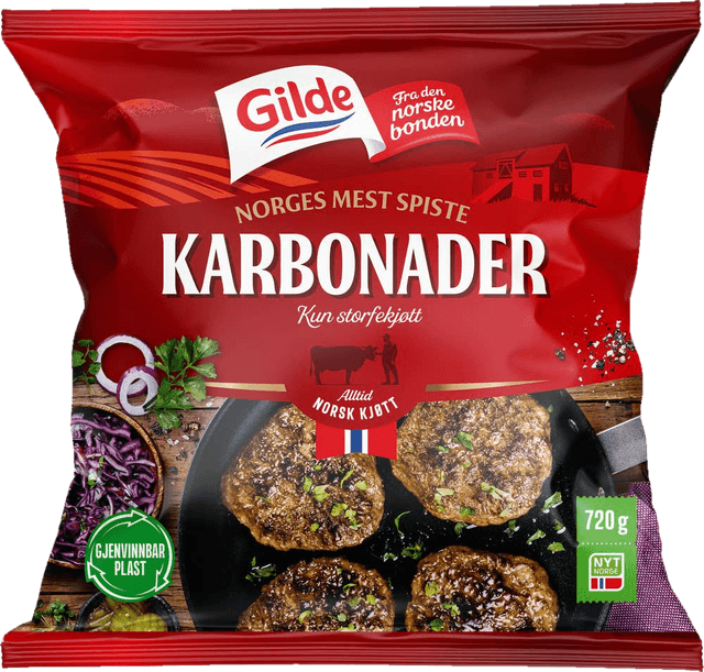 Karbonader 720g Gilde