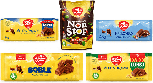 40 % på 21 Freia-varer