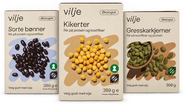 45 % på 3 Vilje-varer