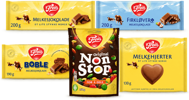 40 % på 25 Freia-varer